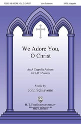 We Adore You, O Christ SATB choral sheet music cover
